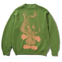 BUTTERGOODS NEWCOMER REVERSIBLE KNIT SWEATER - GRASS