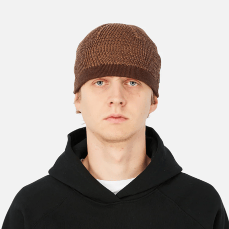 DIME WAVE KNIT SKULLY - BROWN