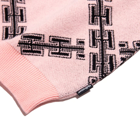 HELLRAZOR HR CORPS KNITTED POLO SHIRT - PINK