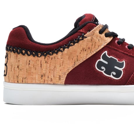 IPATH REED LOW - CORK AND BURGUNDY SUEDE