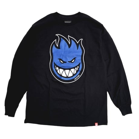 SPITFIRE BIGHEAD FILL L/S TEE - BLACK