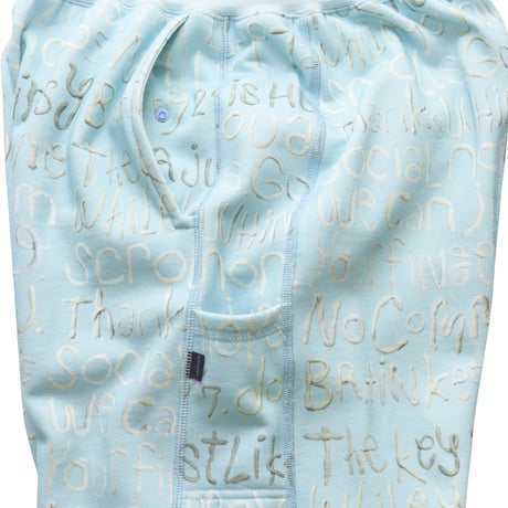 WHIMSY CLAY LETTER PANT - SKYBLUE