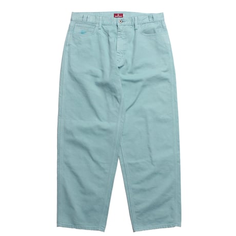 HELLRAZOR BAGGIE OVER DYE DENIM PANTS - SLATE