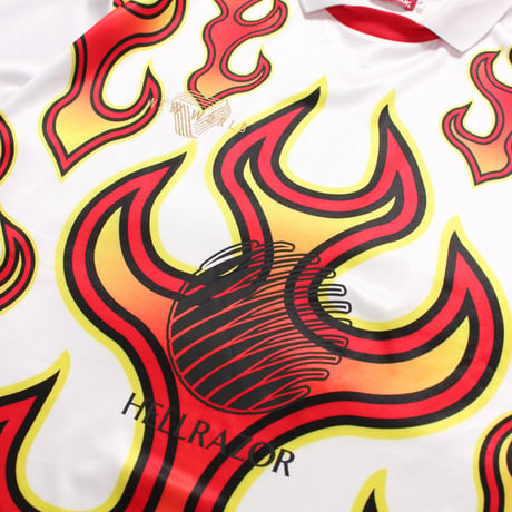 HELLRAZOR FIRE SOCCER JERSY - WHITE