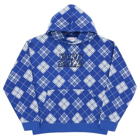 YARDSALE ARGYLE HOOD - BLUE