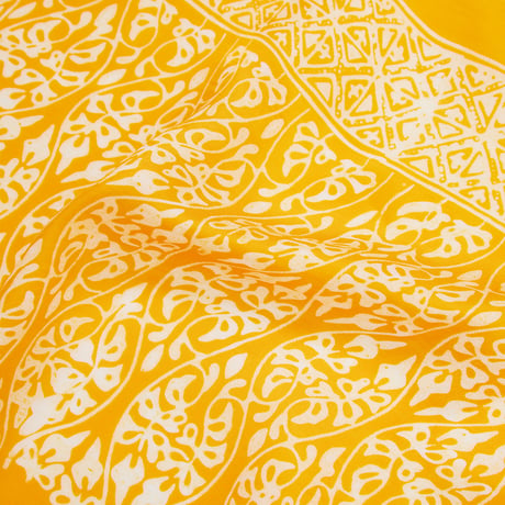 RAJABROKE WAU FUJITATE SCARF - YELLOW