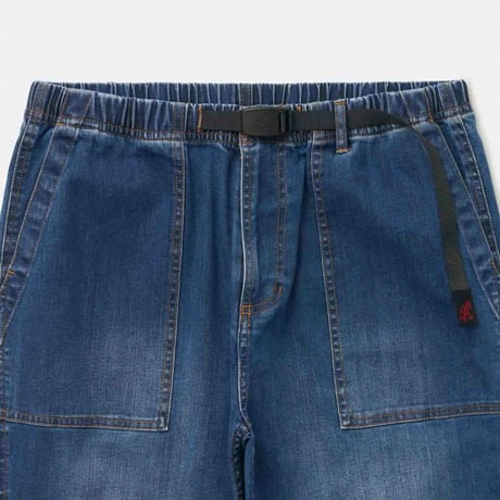 GRAMICCI STRETCH DENIM LOOSE TAPERED RIDGE PANT - DARK USED