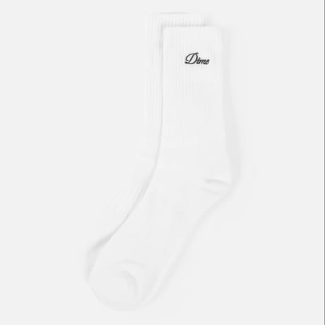 DIME 2PACK  CREW SOCKS -WHITE