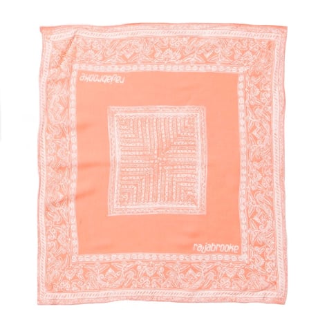 RAJABROOKE BATIK WAU HANDKERCHIEF - SALOMON PINK