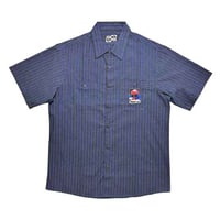 BLEACH USA EXPLOSIVE WORK SHIRT - GREY/BLUE STRIPE