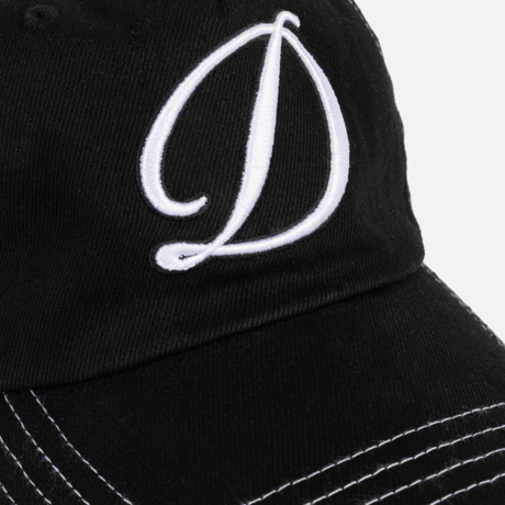 DIME CARSIVE DENIM WORKER CAP - BLACK WASHED