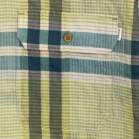 WHIMSY SILK PLAID SHIRT - YELLOW