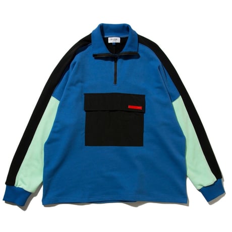 DEMARCOLAB DML.ZIP SWEAT #2-BLUE