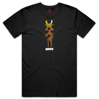 HOPPS SCULPTURE TEE - BLACK