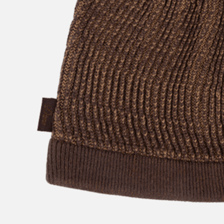 DIME WAVE KNIT SKULLY - BROWN