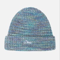 DIME FUZZY FOLD BEANIE -  BLUE MULTI