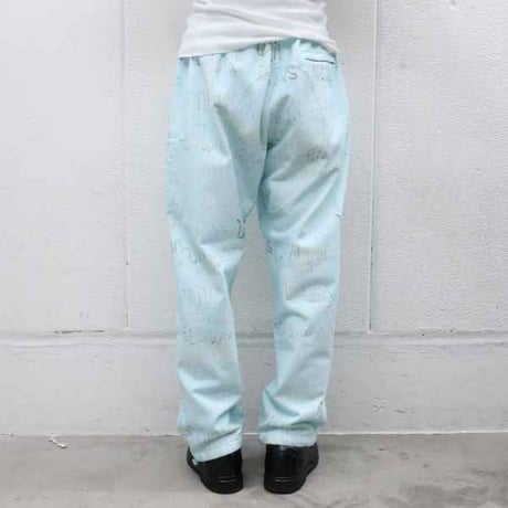 WHIMSY CLAY LETTER PANT - SKYBLUE