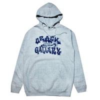 CRACK GALLERY CUTIE HOODIE - HEATHER GREY