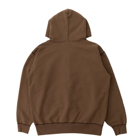 INTERBREED WIP FADED ZIP HOODIE - FADEBROWN