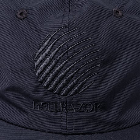 HELLRAZOR BIG LOGO NYLON 6PANEL CAP - BLACK