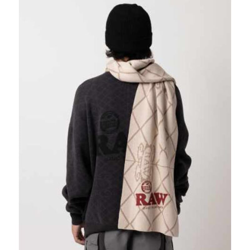 RAW x INTERBREED  Rolled Up Muffler マフラー INTERBREED : RAW x INTERBREED “Rolled Up Muffler