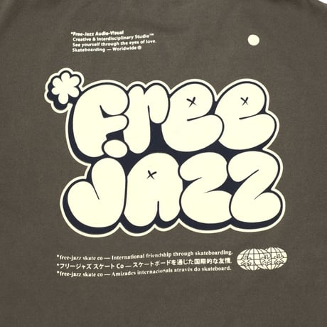 FREEJAZZ GRAFF FADED TEE - BLACK