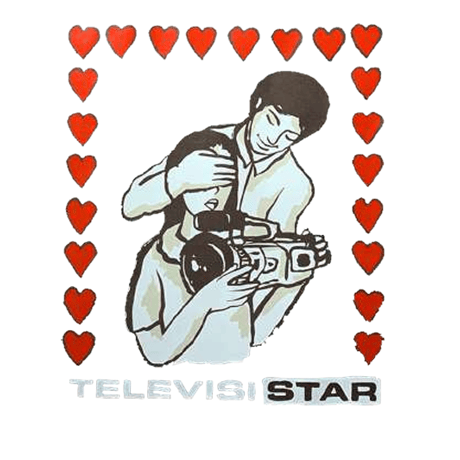 TELEVISISTAR VXLOVE BOX TVS TEE X NAKEN WIJAYA - RED