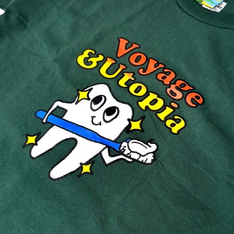 VOYAGE UTOPIA SHINE TEE -  F,GREEN