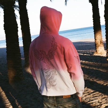 YARDSALE OMBRE HOOD - PINK