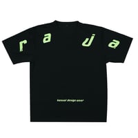 RAJABROOKE V-NECK TEE - BLACK