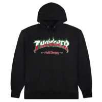 NJ X THRASHER HOODIE - BLACK