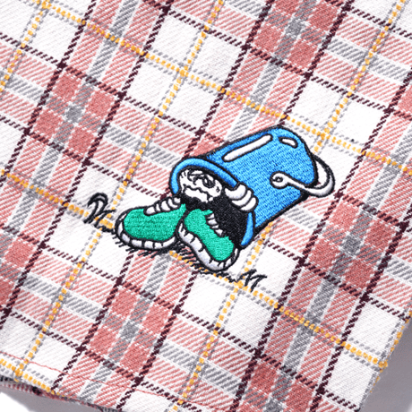 BUTTER GOODS BUCKET PLAIDSHIRT - RED