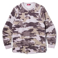 HELLRAZOR HENRY RAGLAN L/S TEE - SAND CAMO