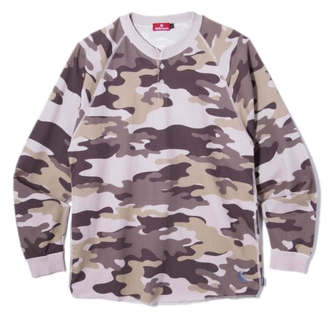 HELLRAZOR HENRY RAGLAN L/S TEE - SAND CAMO