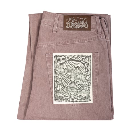 TIMESCAN RELAXED DENIM JEANS - VIOLET