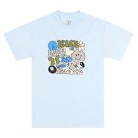 BRONZE56K BRONZE LOVE AND HARDWARE TEE - POWDERBLUE