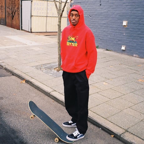 BUTTER GOODS JAH PULLOVERHOOD-RED
