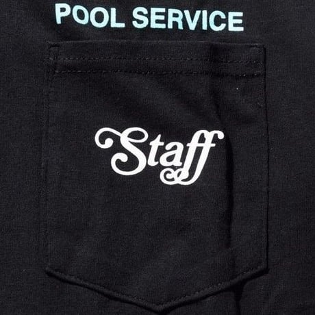 CALL ME 917 POOL SERVICE TEE BLACK