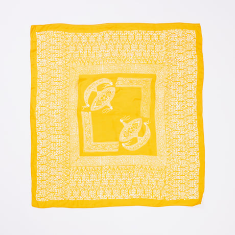 RAJABROKE WAU FUJITATE SCARF - YELLOW
