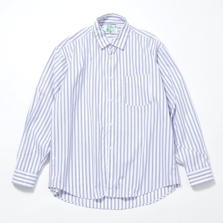 RAJABROOKE JALUR SHIRT - WHITE/BLUE