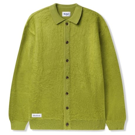 BUTTERGOODS MOHAIR BUTTONUP KNITED SHIRT - MOSS