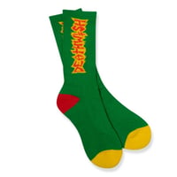 DEATHWISH DISCIPLE GREEN SOCKS - GREEN