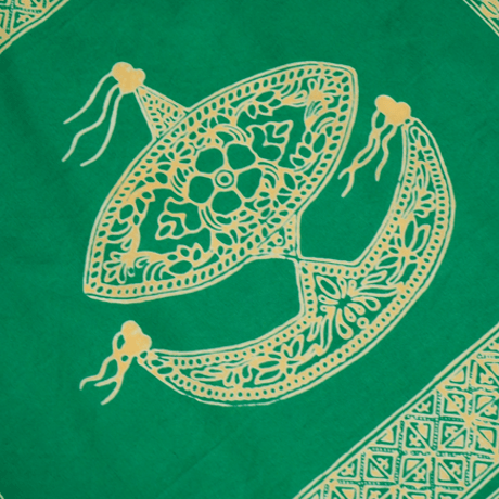 RAJABROOKE CENTER WAU HANDKERCHIEF - ORANGE