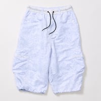 RAJABROOKE BATIK KARGO SHORTS - WHITE