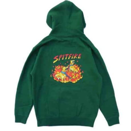 SPITFIRE HELL HOUND HOODIE - GREEN