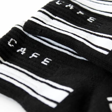 SKATEBOARD CAFE STRIPESOCKS LO - BLACK/WHITE