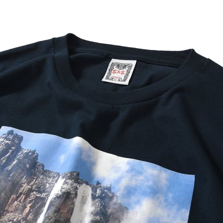SAINTS & SINNERS  DIVING JESUS  TEE - NAVY