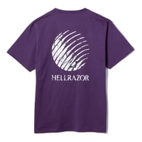 HELLRAZOR CRACKED CORE LOGO TEE - GRAPE