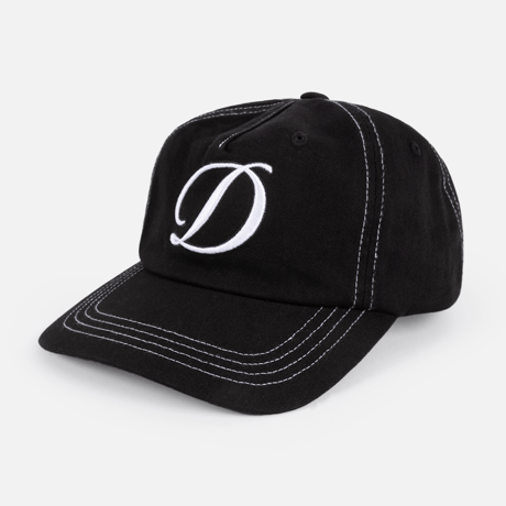 DIME CARSIVE DENIM WORKER CAP - BLACK WASHED