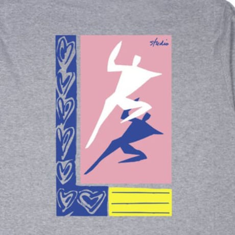 STUDIO SKATEBOARDS JUST DANCE L/S TEE-H,GREY